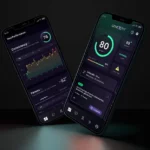 Mobile phones showing the 3X4 GENEFIT app